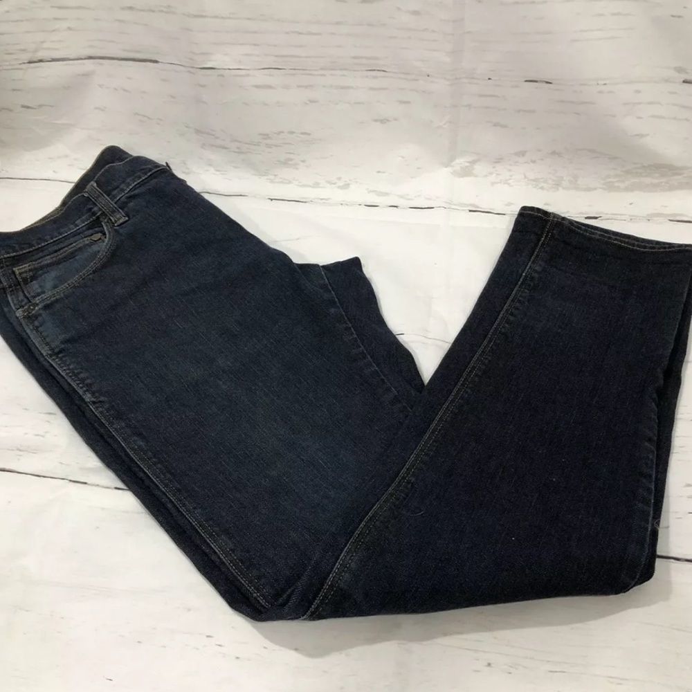 Drain Jeans Low Waist‎ Super Slim Leg Button Up Dark Blue Denim Size 33 5 Pocket